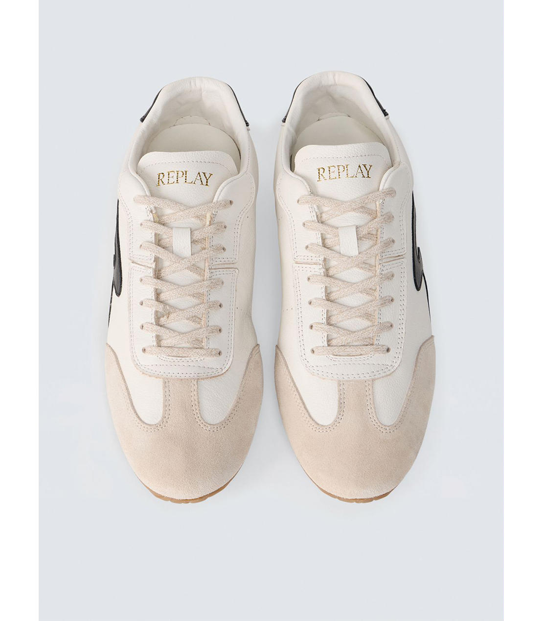 ロープロファイルレザースニーカー 詳細画像 ベージュホワイト 4